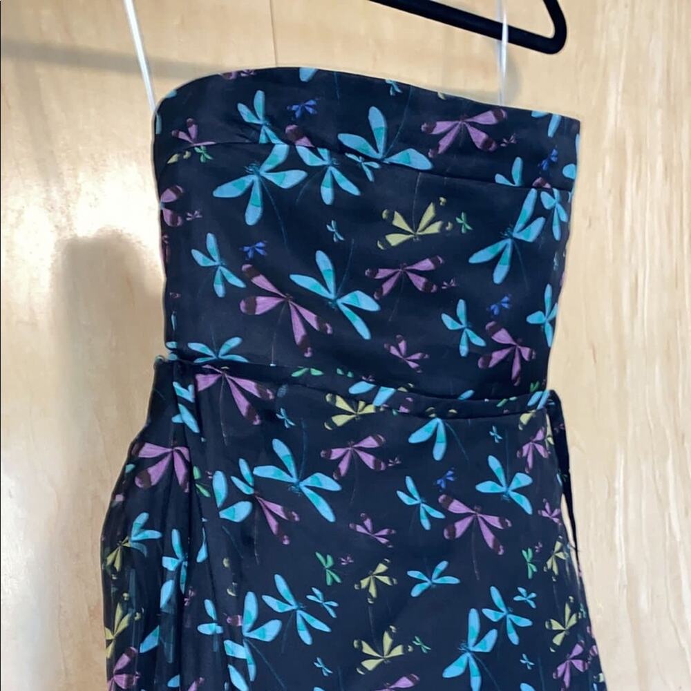 ROCHAS Strapless long dress - dragon fly pattern - Picture 3 of 16